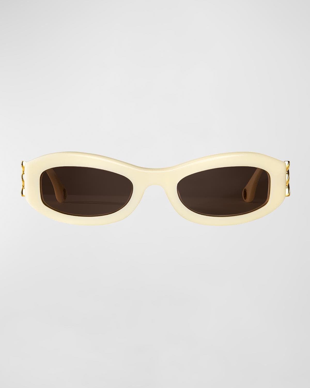 Aureum Collective Como Twisted Acetate Oval Sunglasses