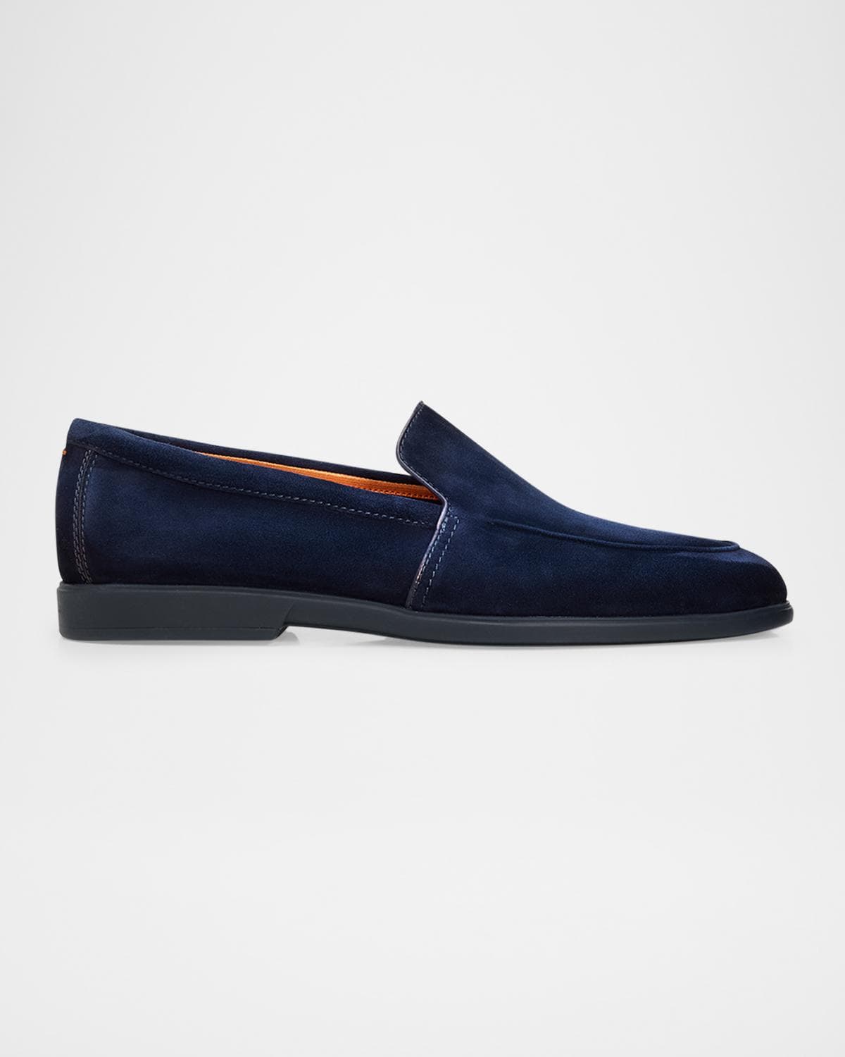 Santoni Men's Malibu Suede Slip-On Sport Loafers