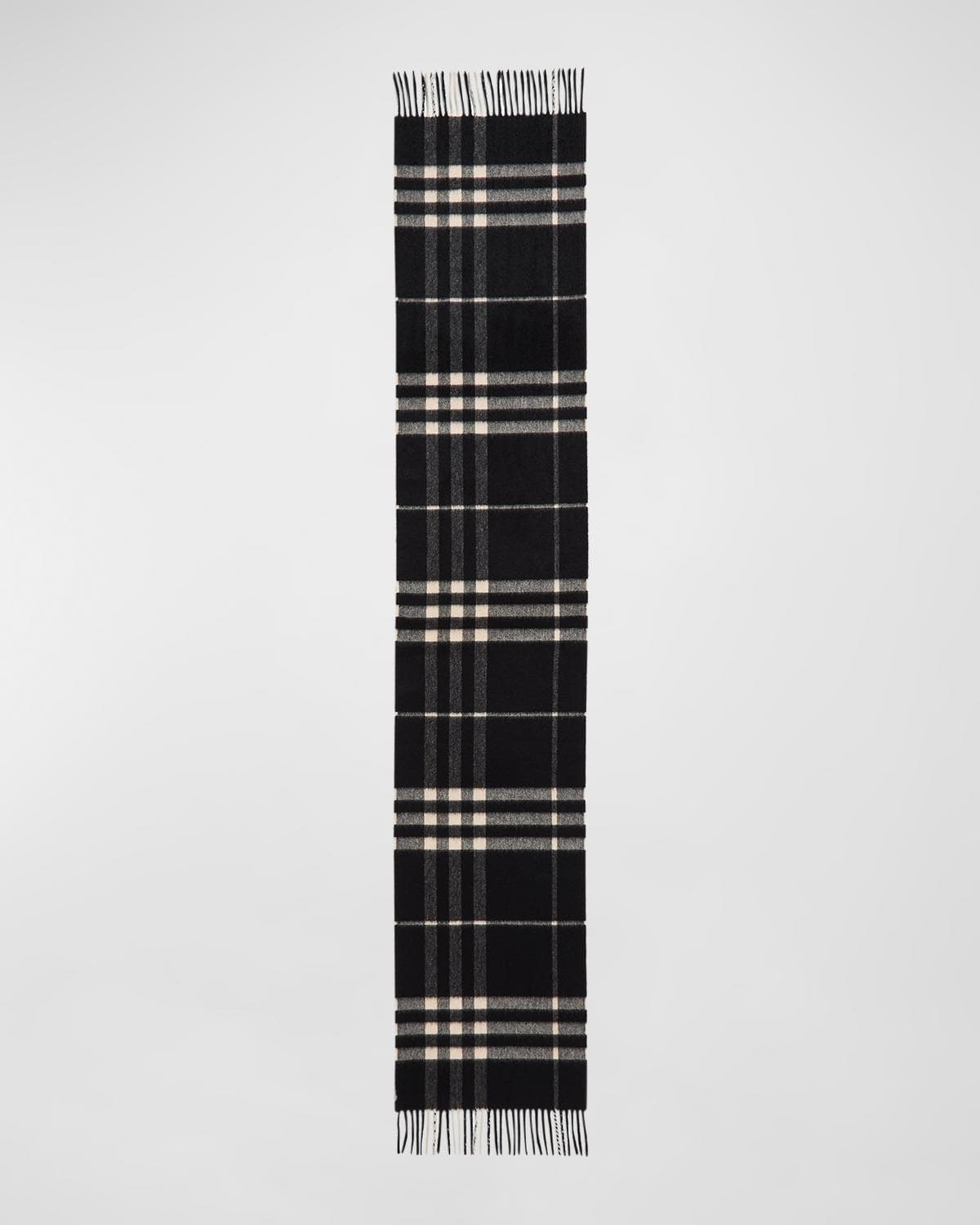 Burberry Men's Giant Check Cashmere Scarf