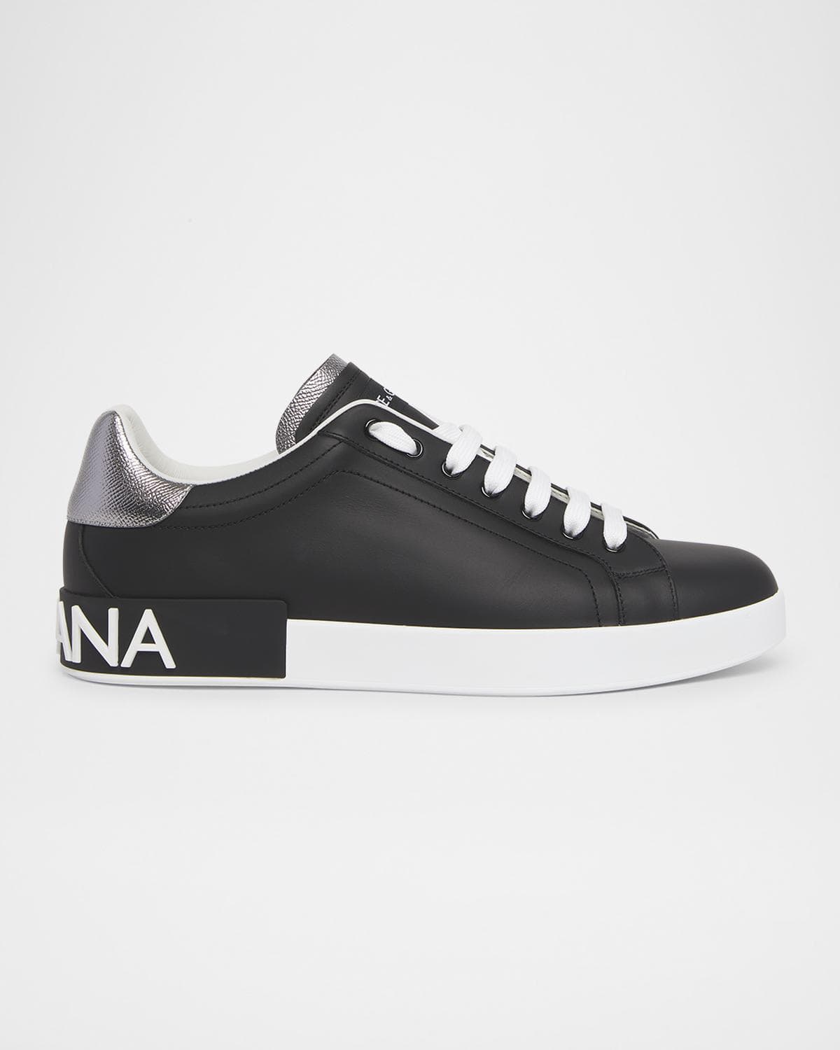 Dolce & Gabbana Men's Calfskin Portofino Low-Top Sneakers
