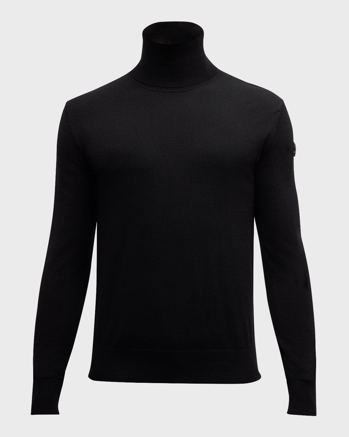 Moncler Men's Solid Wool Turtleneck Sweater · LARGE
