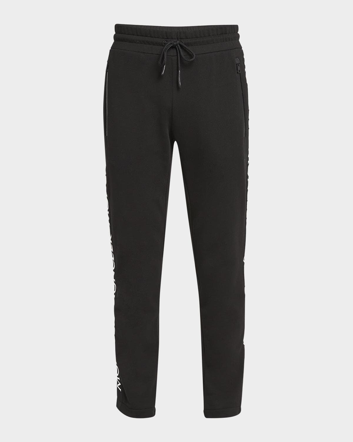 Moncler Men's Fleece Side-Logo Sweatpants