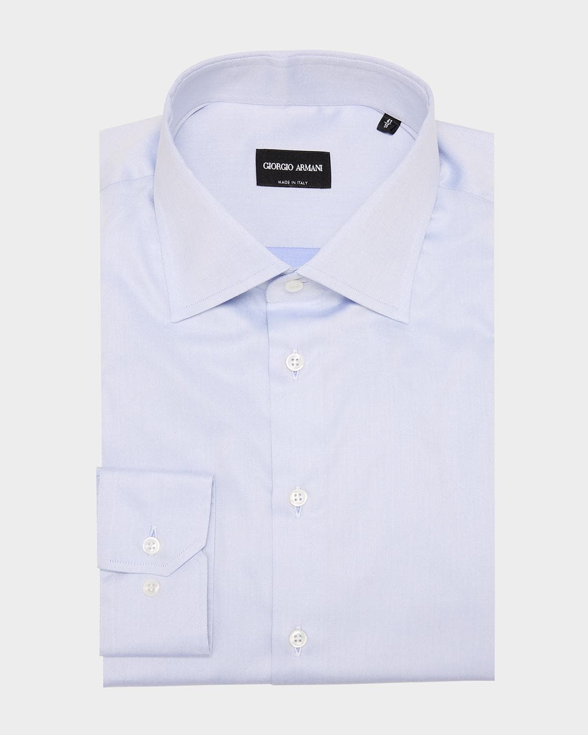 Giorgio Armani Men's Solid Cotton Dress Shirt