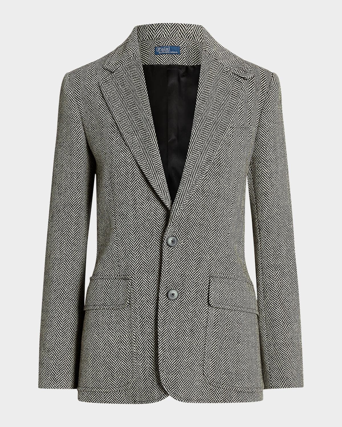 Polo Ralph Lauren Single-Breasted Herringbone Blazer