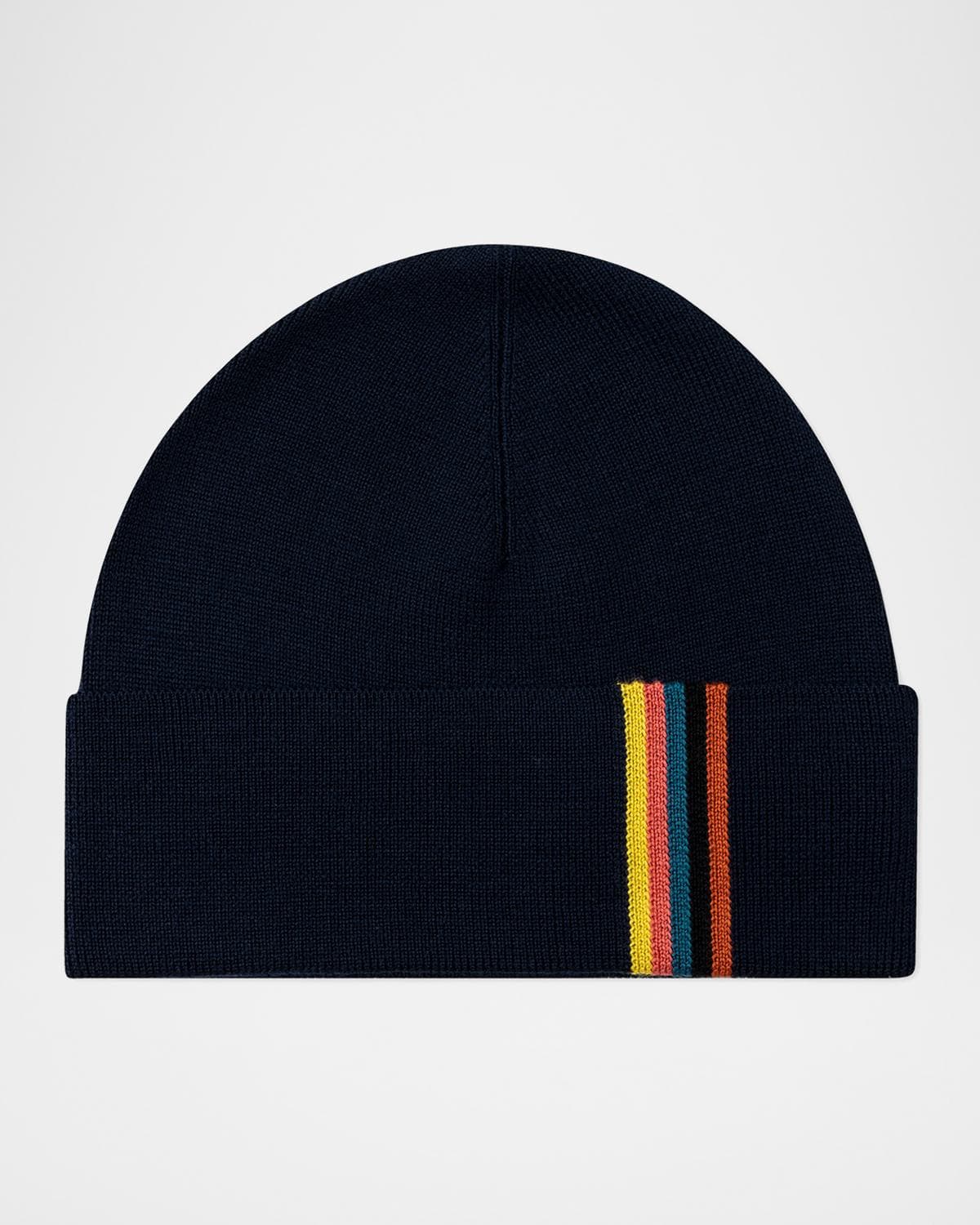 Paul Smith Men's Wool Artist Stripe Beanie Hat
