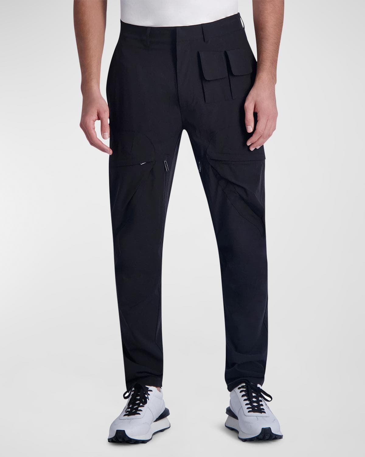 Karl Lagerfeld Paris Men's Stretch Nylon Cargo Pants · 30