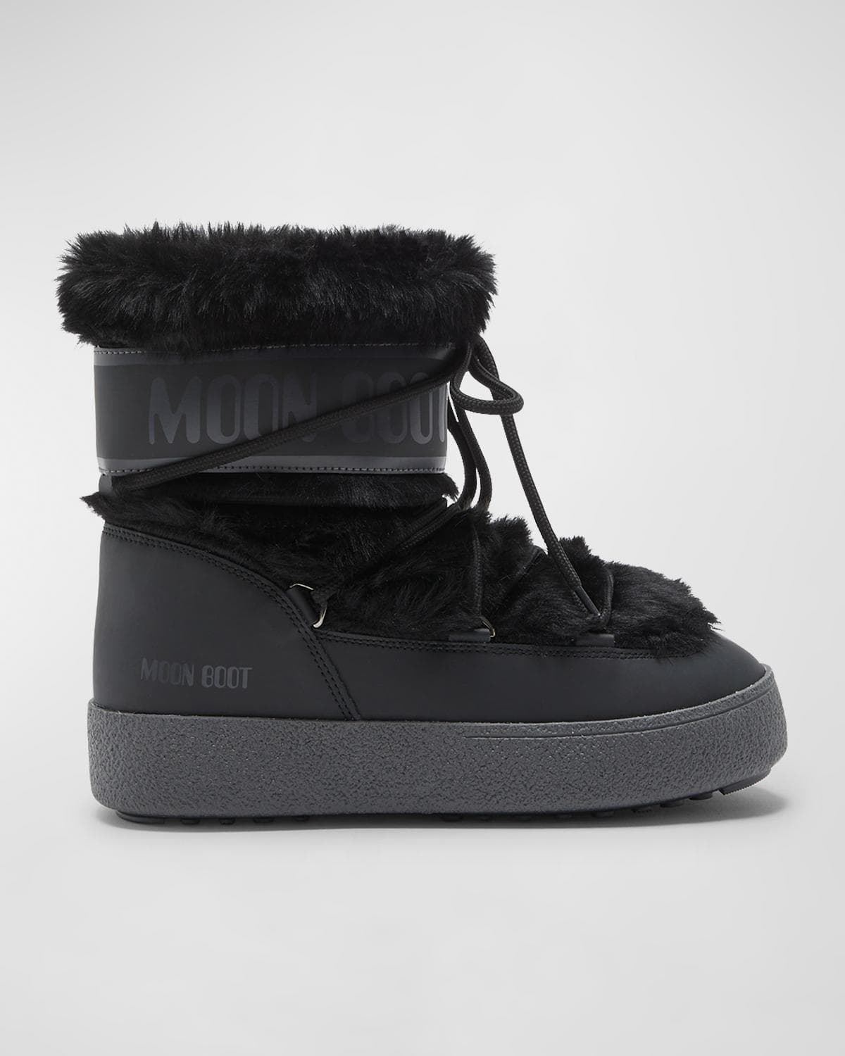 Moon Boot Track Faux Fur Ankle Snow Boots · 35 (4.5)