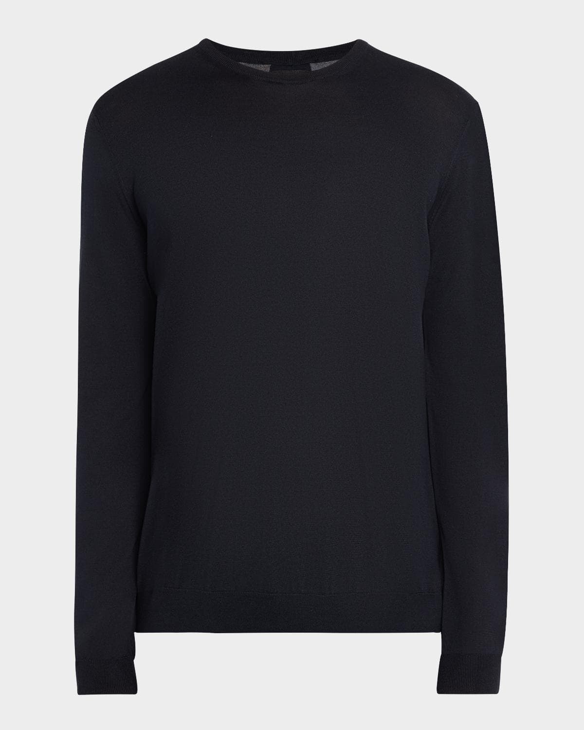 Giorgio Armani Men's Silk-Cotton Crew Sweater