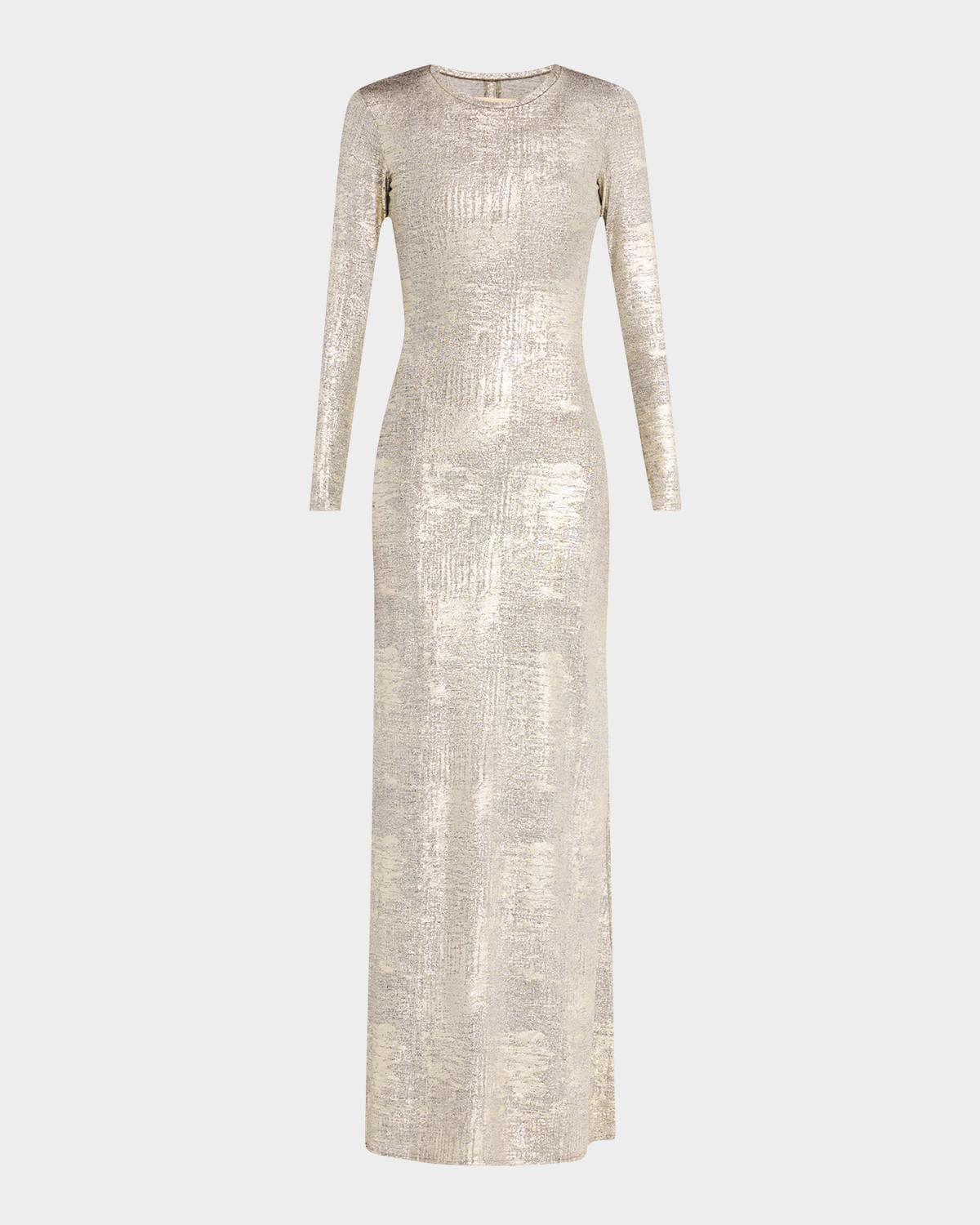 JBQ Christie Washed Metallic Maxi Dress