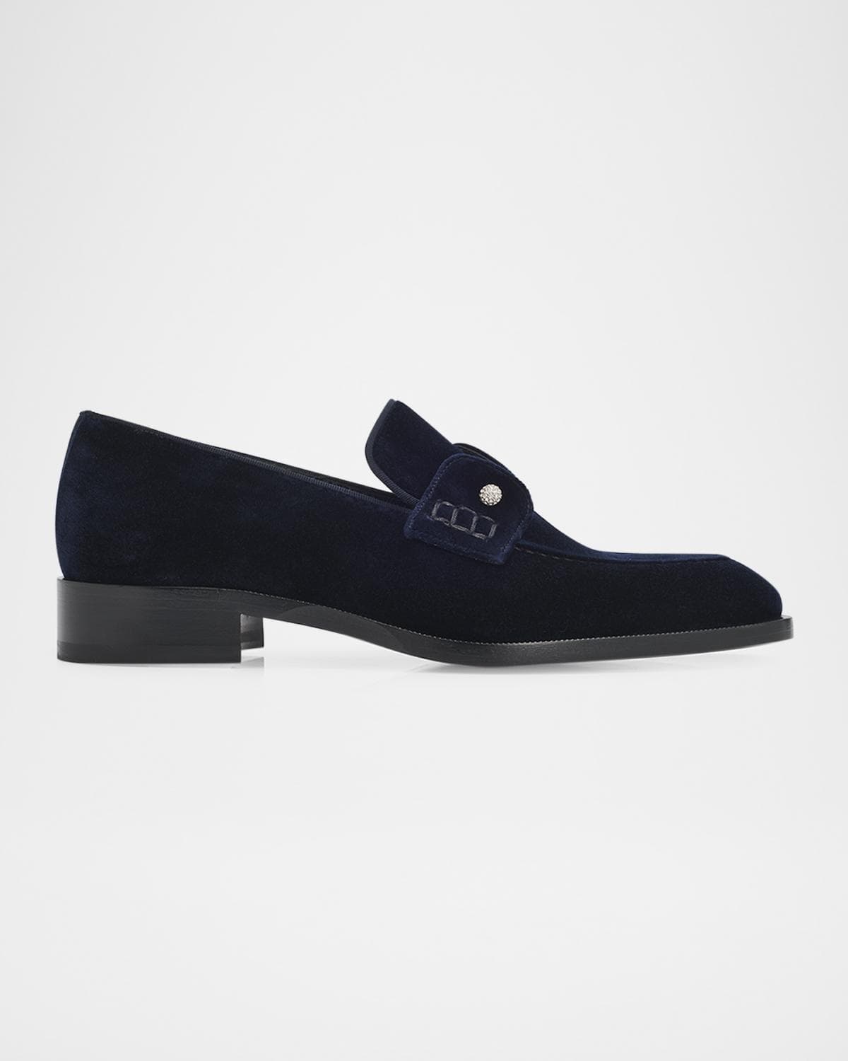 Christian Louboutin Men's Chambelimoc Night Strass Velvet Loafers · 42 (9)