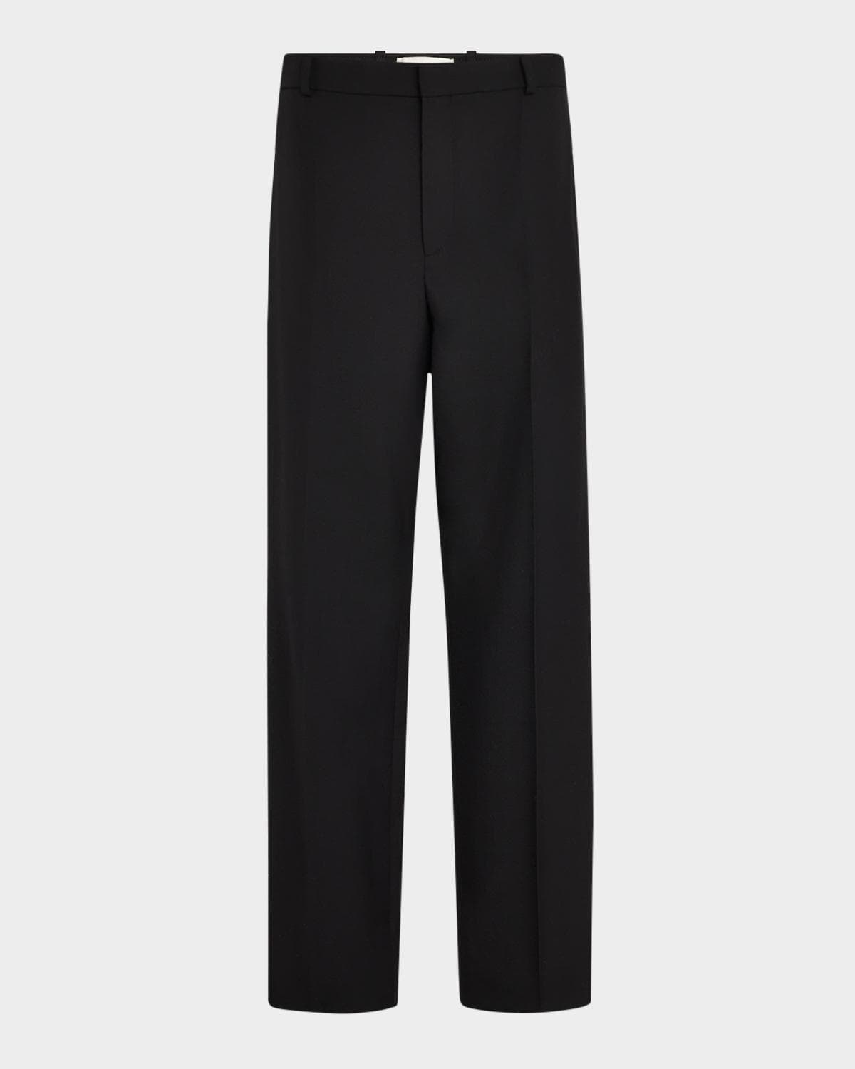 Saint Laurent Men's Wool Gabardine Pants