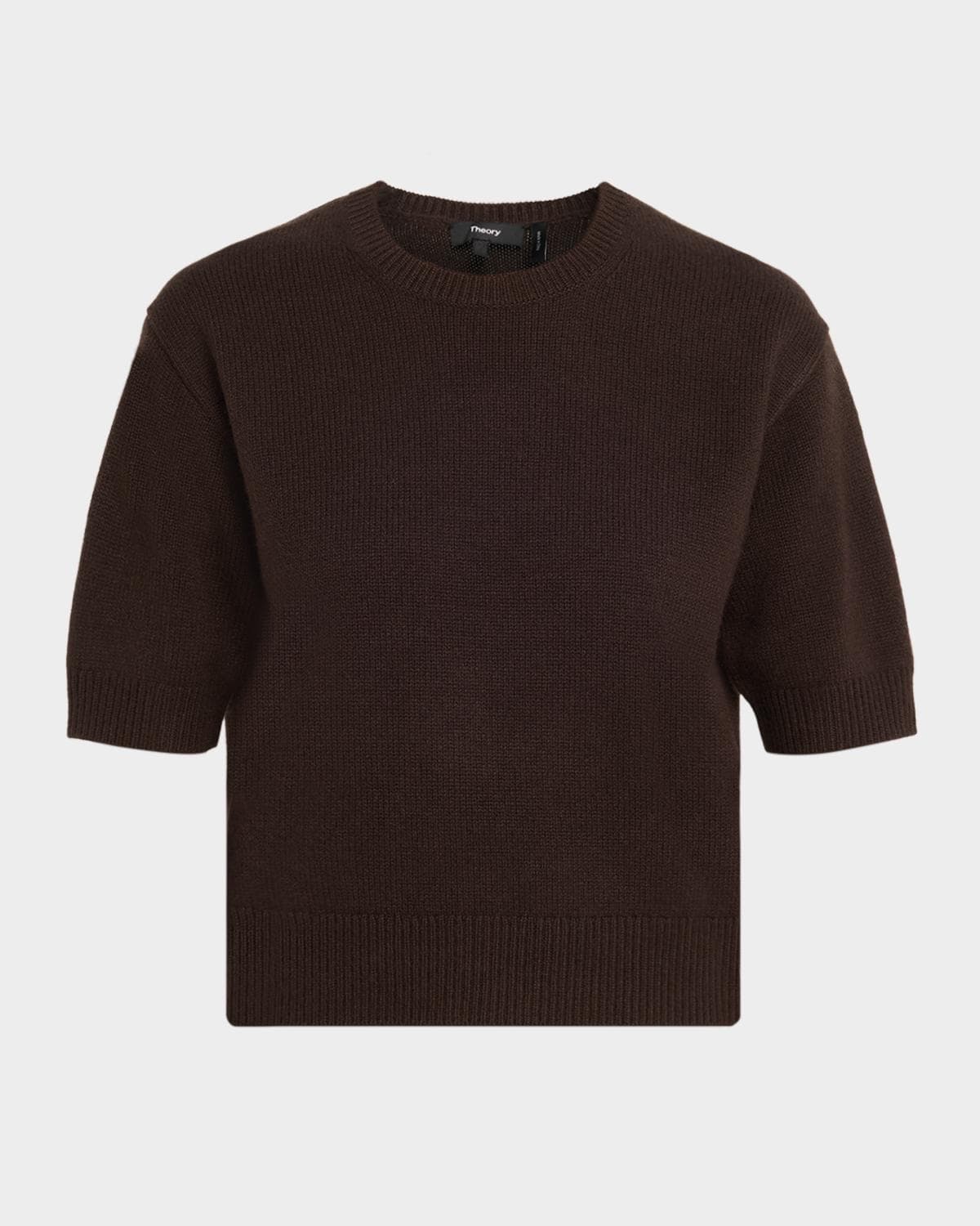 Theory Cashmere Cropped Short-Sleeve T-Shirt