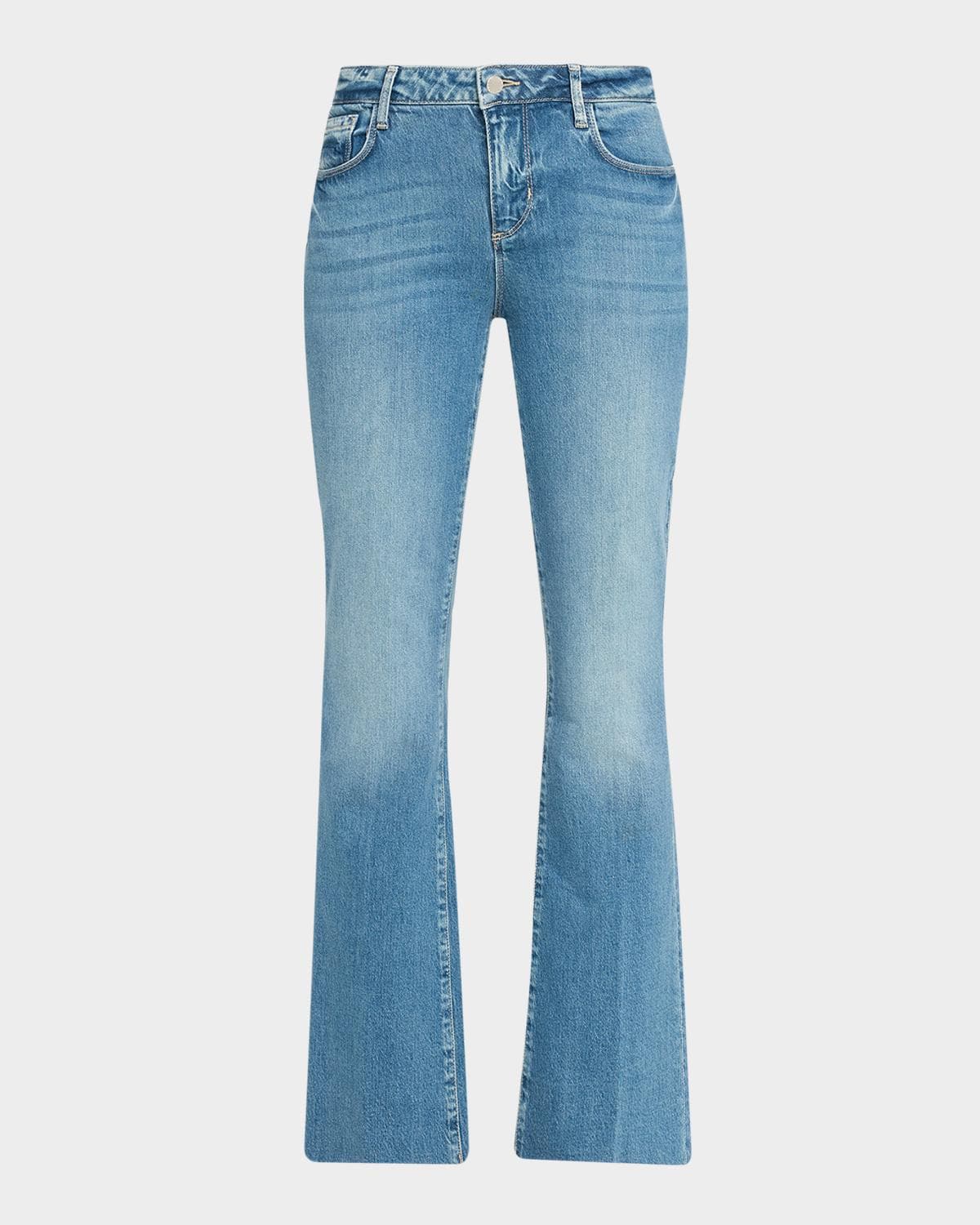 L 'AGENCE Sneeki Low-Rise Straight-Leg Jeans
