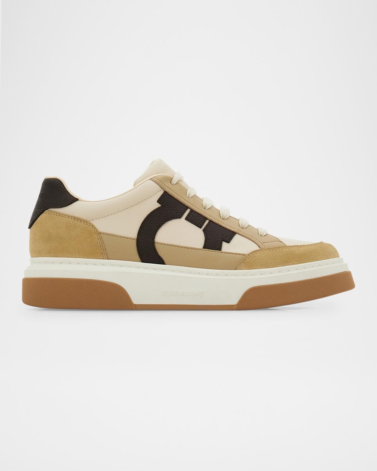 FERRAGAMO Men's Cassina Gancio Low-Top Sneakers