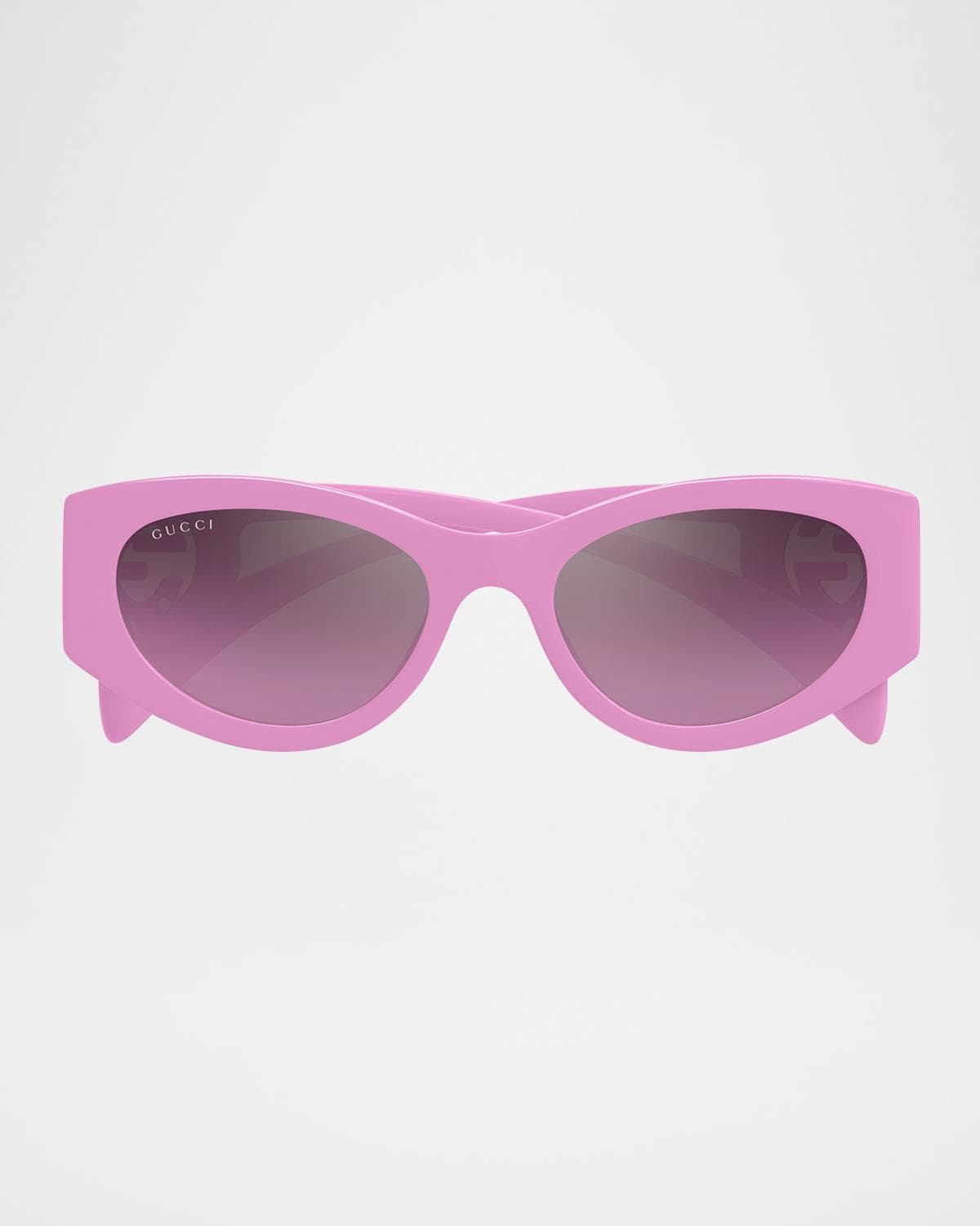 Gucci Interlocking G Cat-Eye Plastic Sunglasses