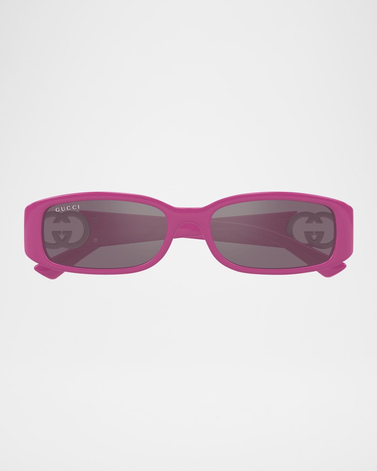 Gucci Rectangle Plastic Sunglasses