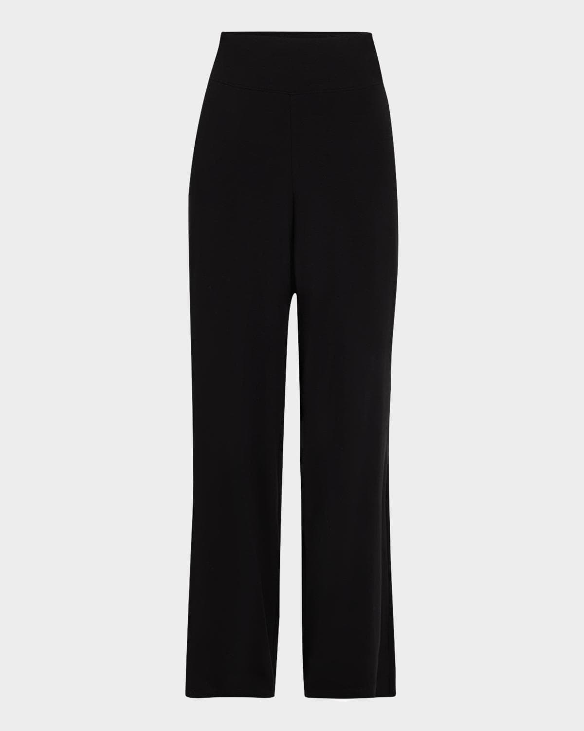Eileen Fisher Wide-Leg Stretch Jersey Pants