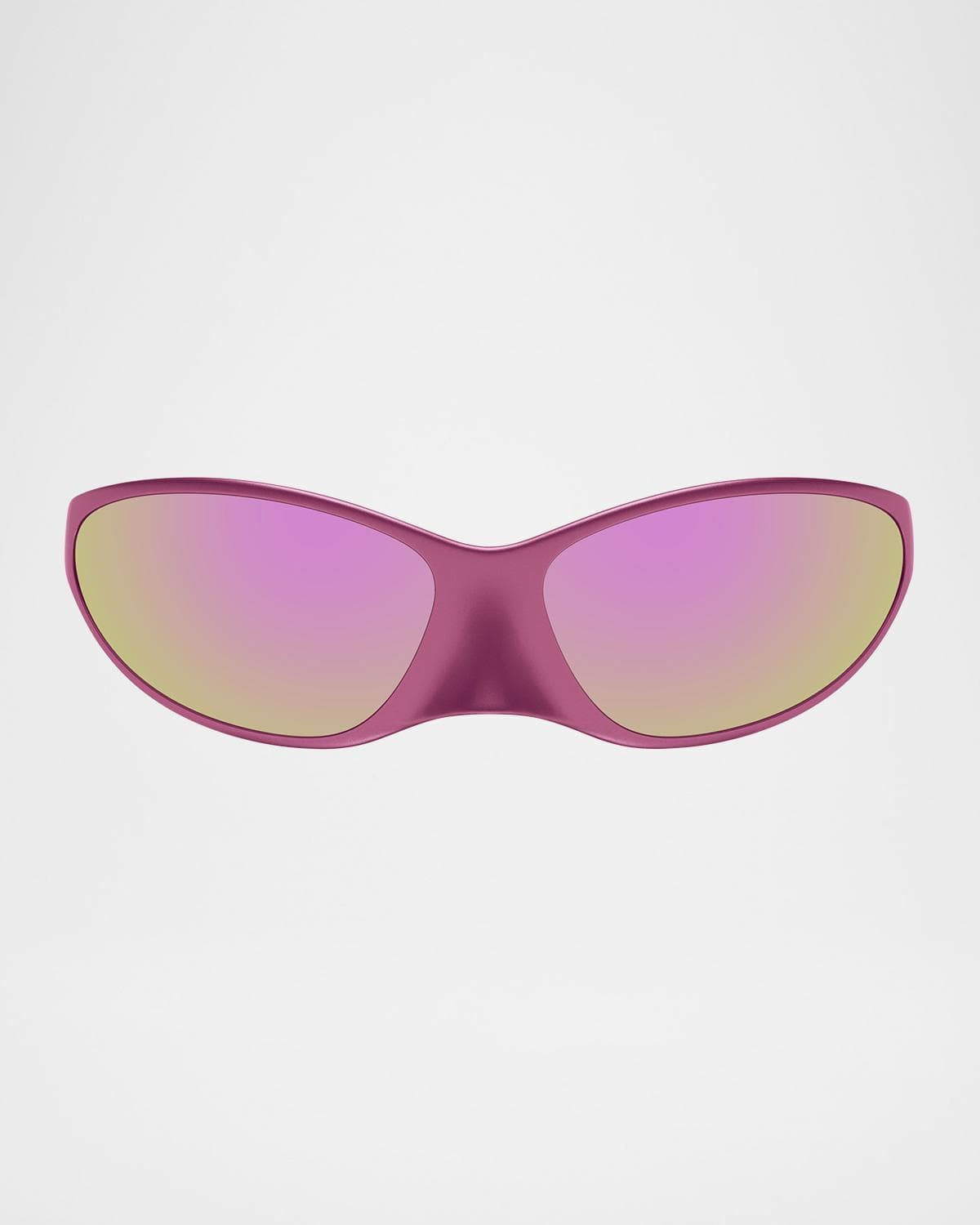 Balenciaga Aluminum Wrap Sunglasses