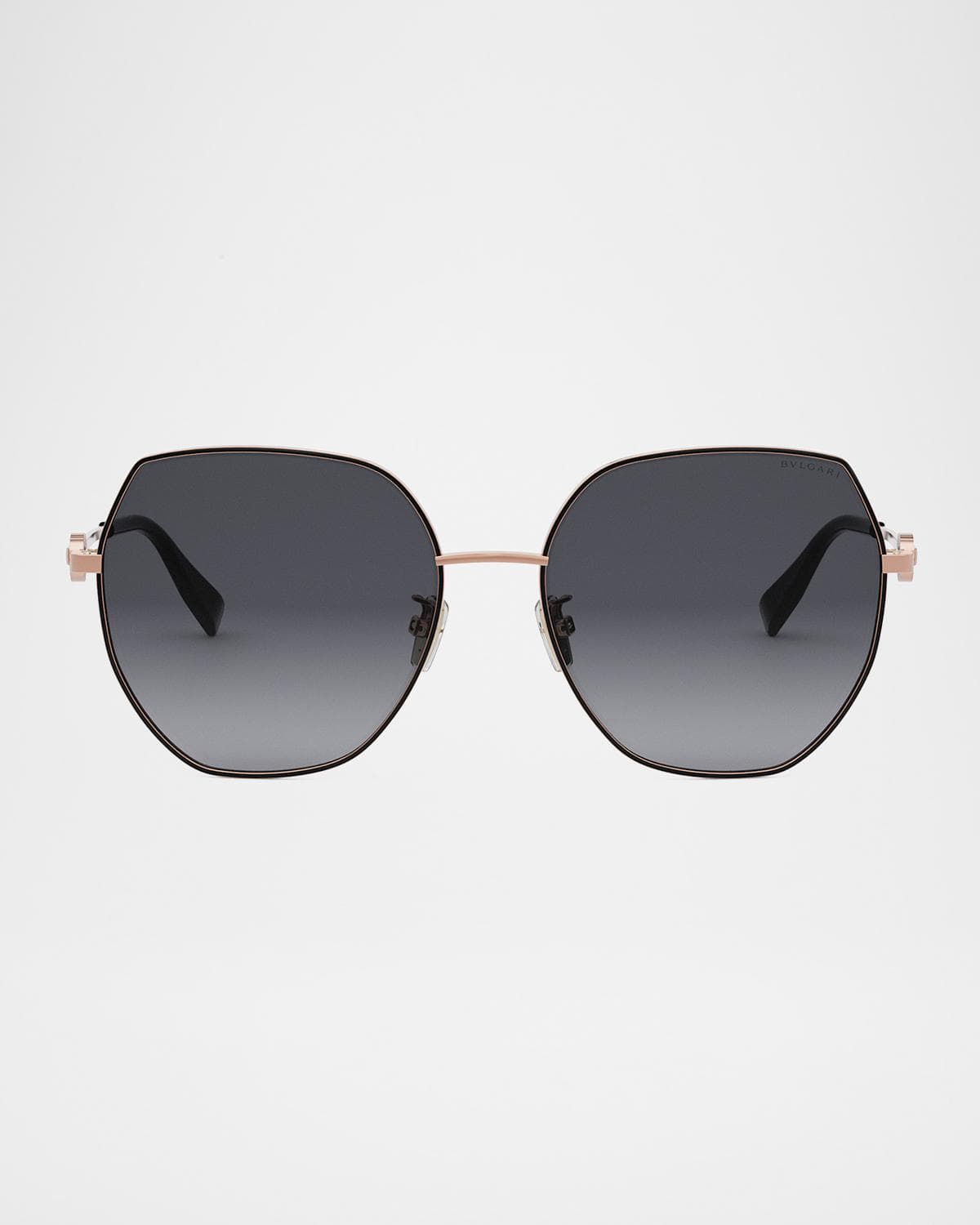BVLGARI Round Metal & Nylon Sunglasses