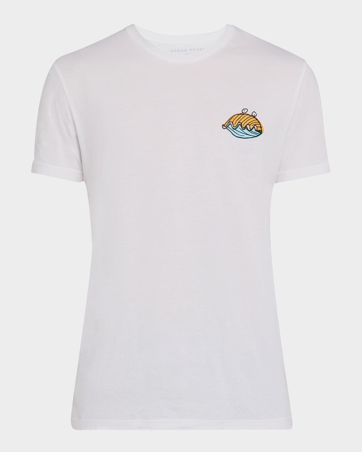 Derek Rose Men's Ripley Clam Crewneck T-Shirt