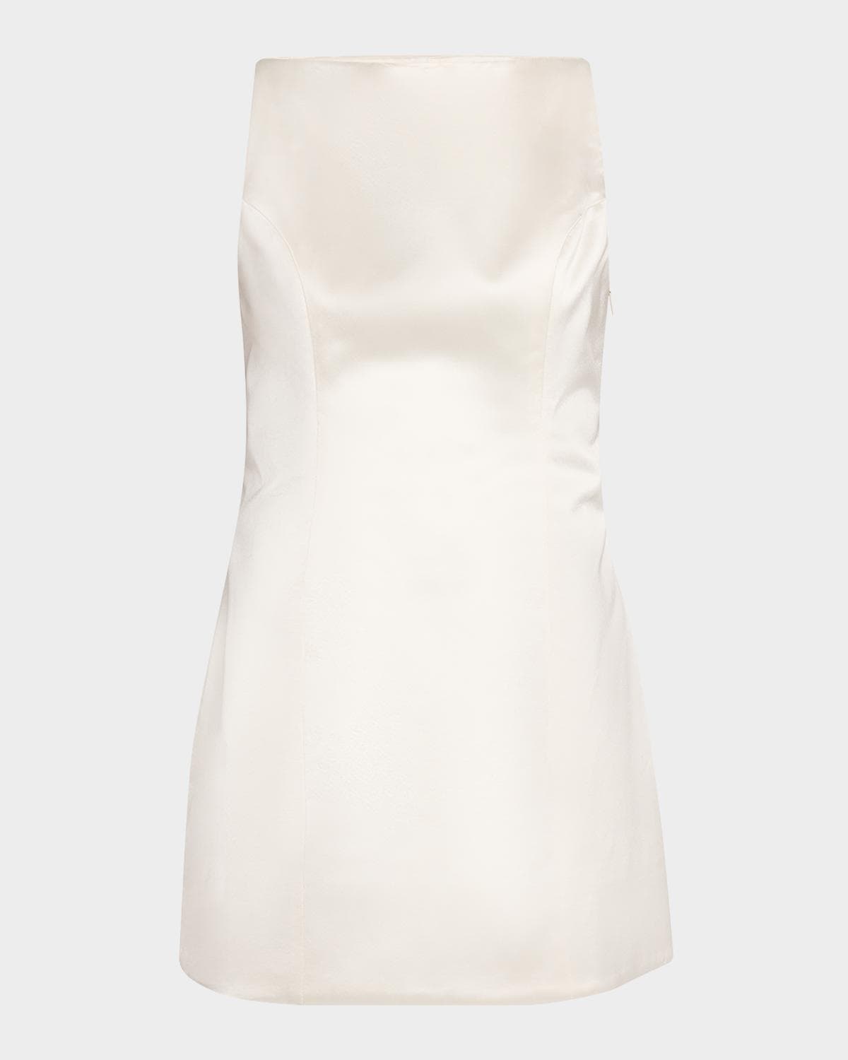 Retrofête Livie High-Neck Satin Mini Dress · X-LARGE