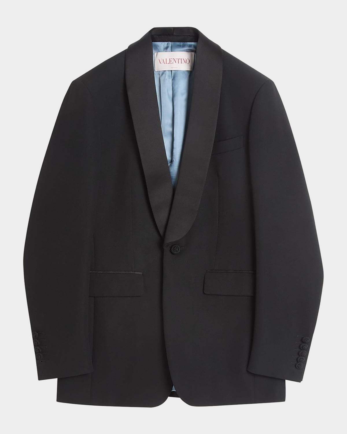 Valentino Garavani Men's Grain de Poudre Shawl Sport Coat