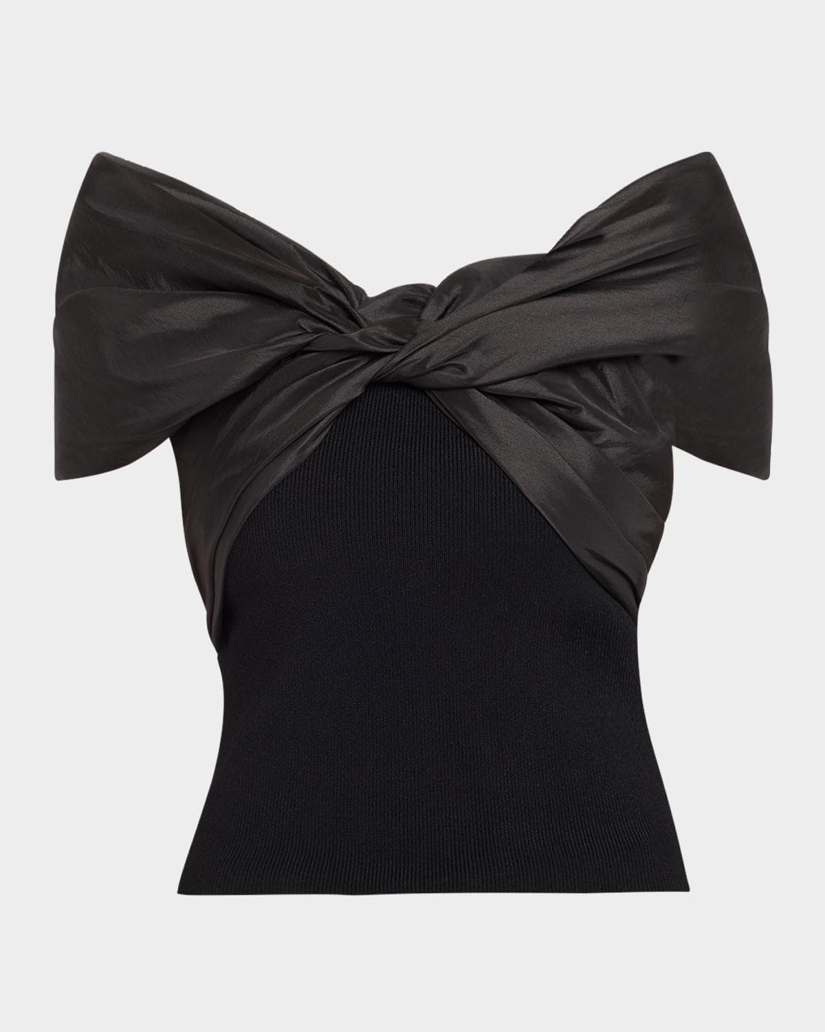 SIMKHAI Celiana Combo Off-The-Shoulder Top · X-LARGE