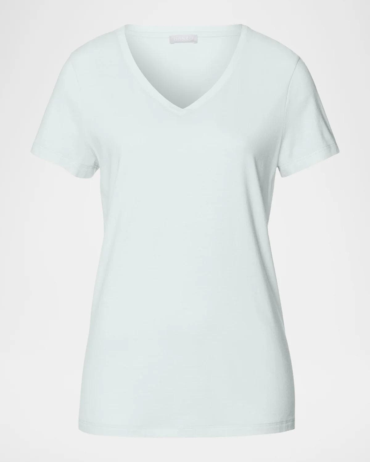 Hanro V-Neck Sleep and Lounge Cotton T-Shirt