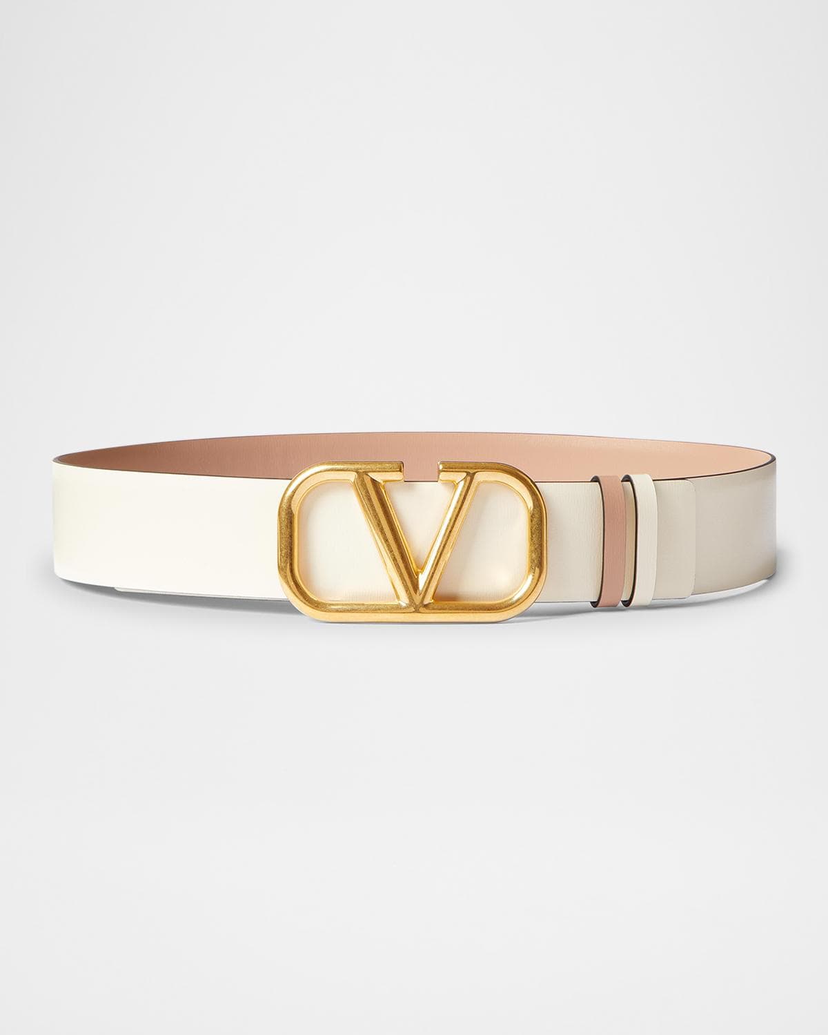 Valentino Garavani VLogo Signature Reversible Leather Belt, 40mm