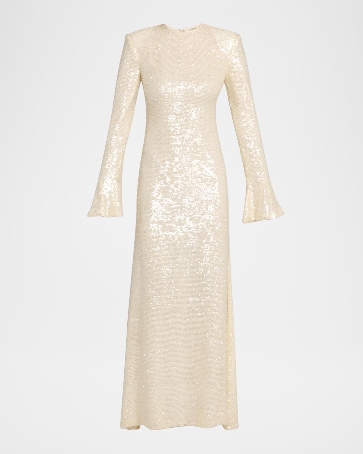 LAPOINTE Sequined Flare-Sleeve Maxi Dress