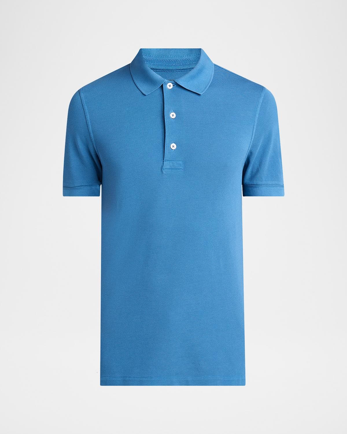 TOM FORD Men's Lyocell Pique Polo Shirt