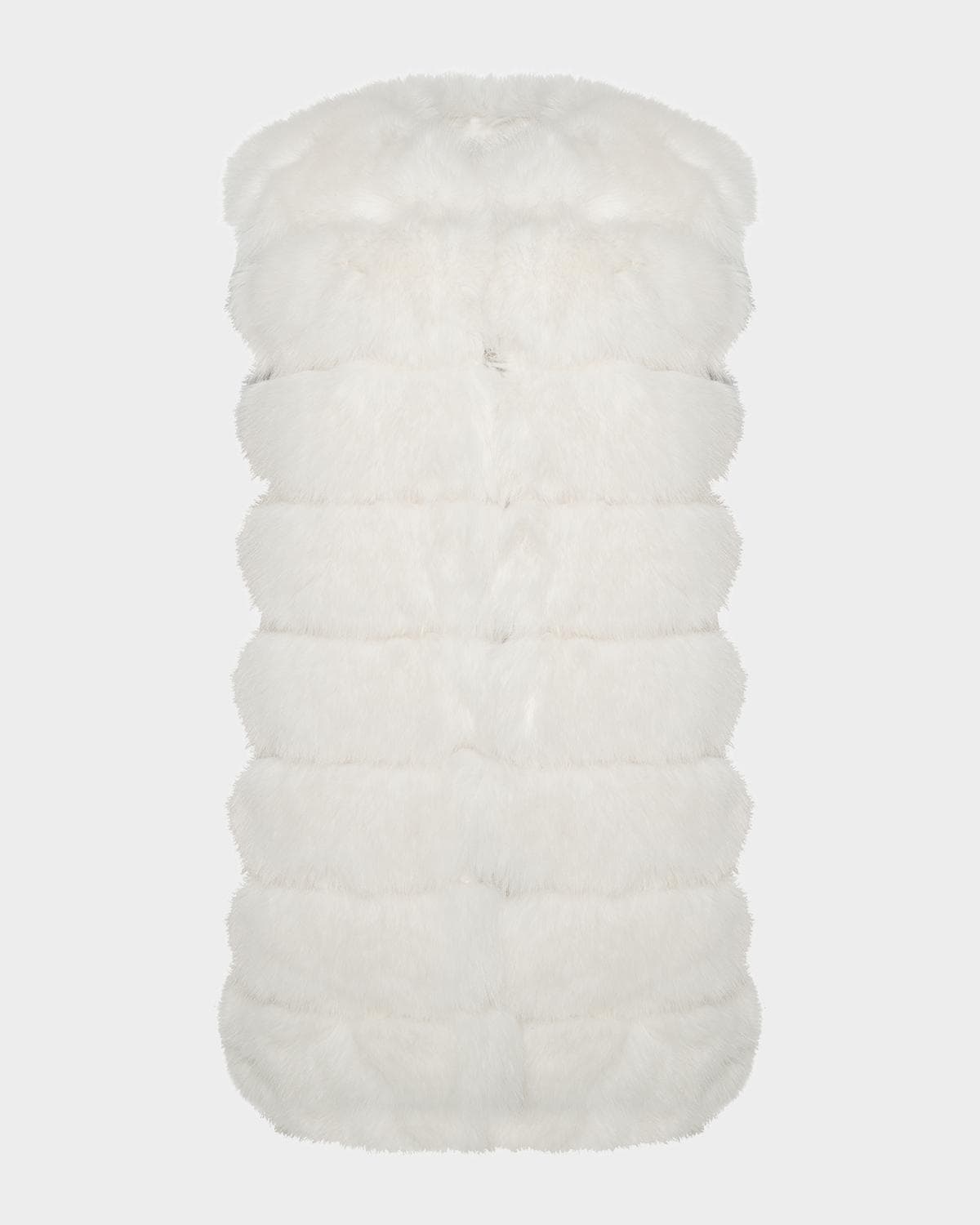 Theia Fox-Like Faux Fur Vest