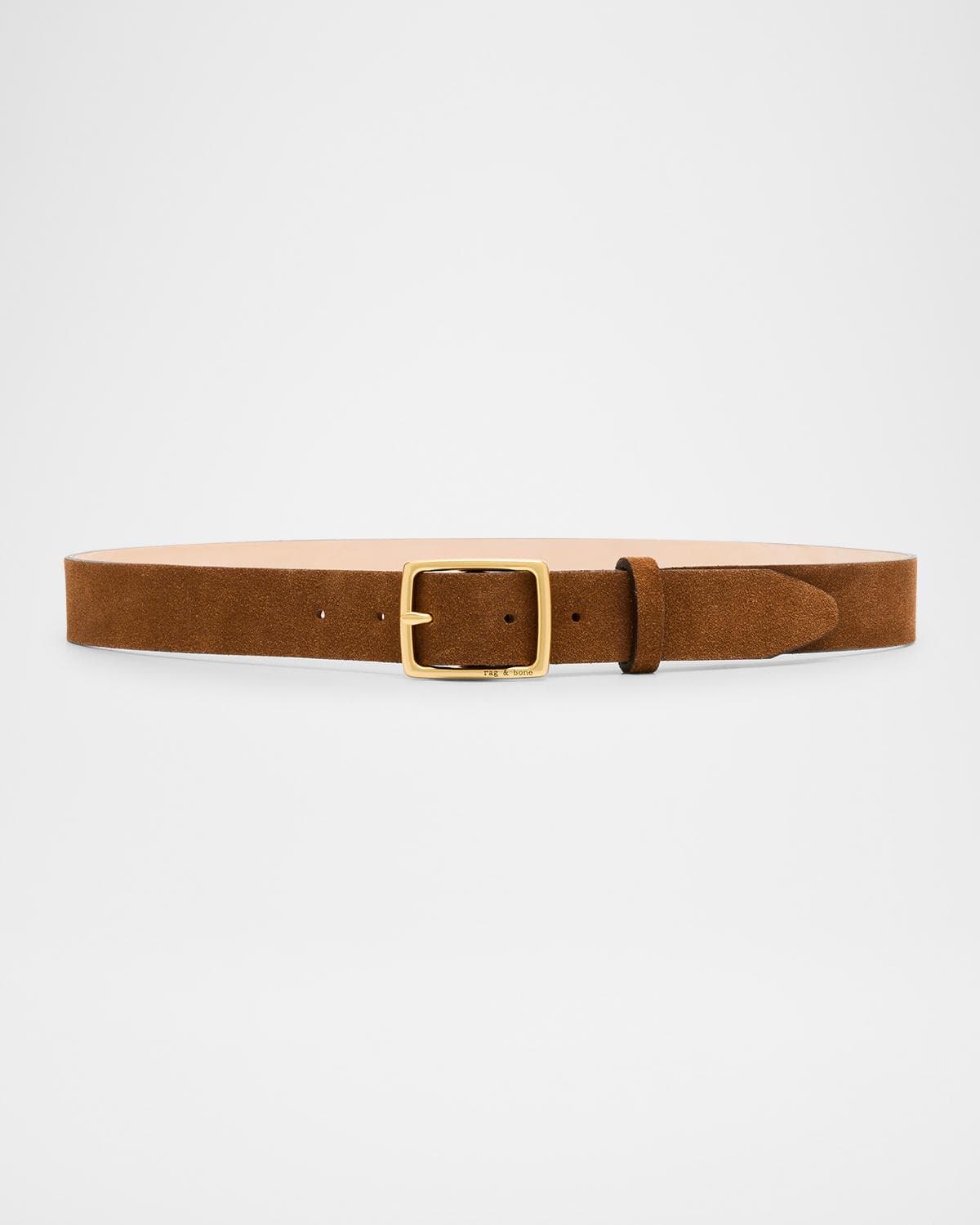 rag & bone Boyfriend Calf Leather Belt