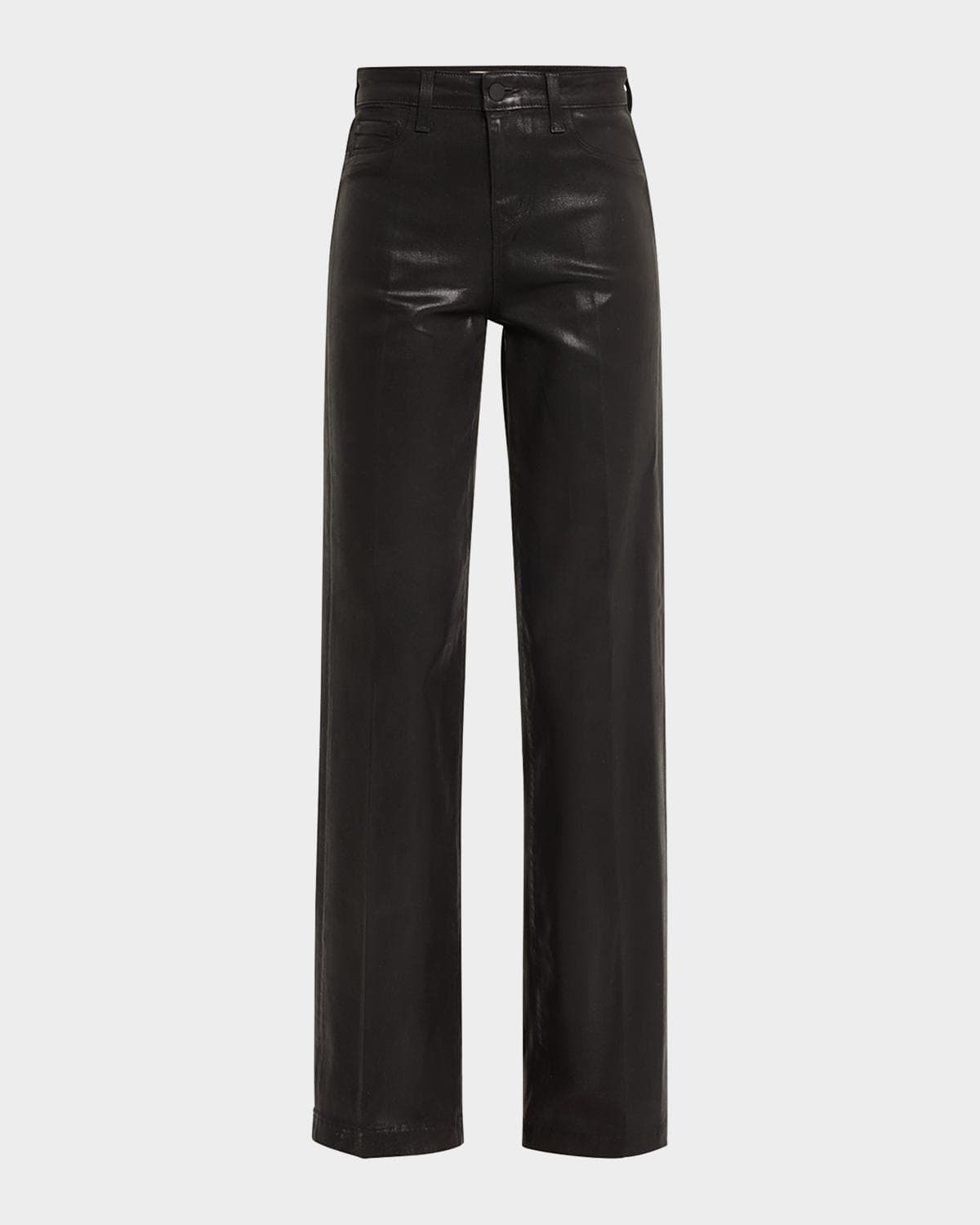 L 'AGENCE Clayton Coated Wide-Leg Jeans