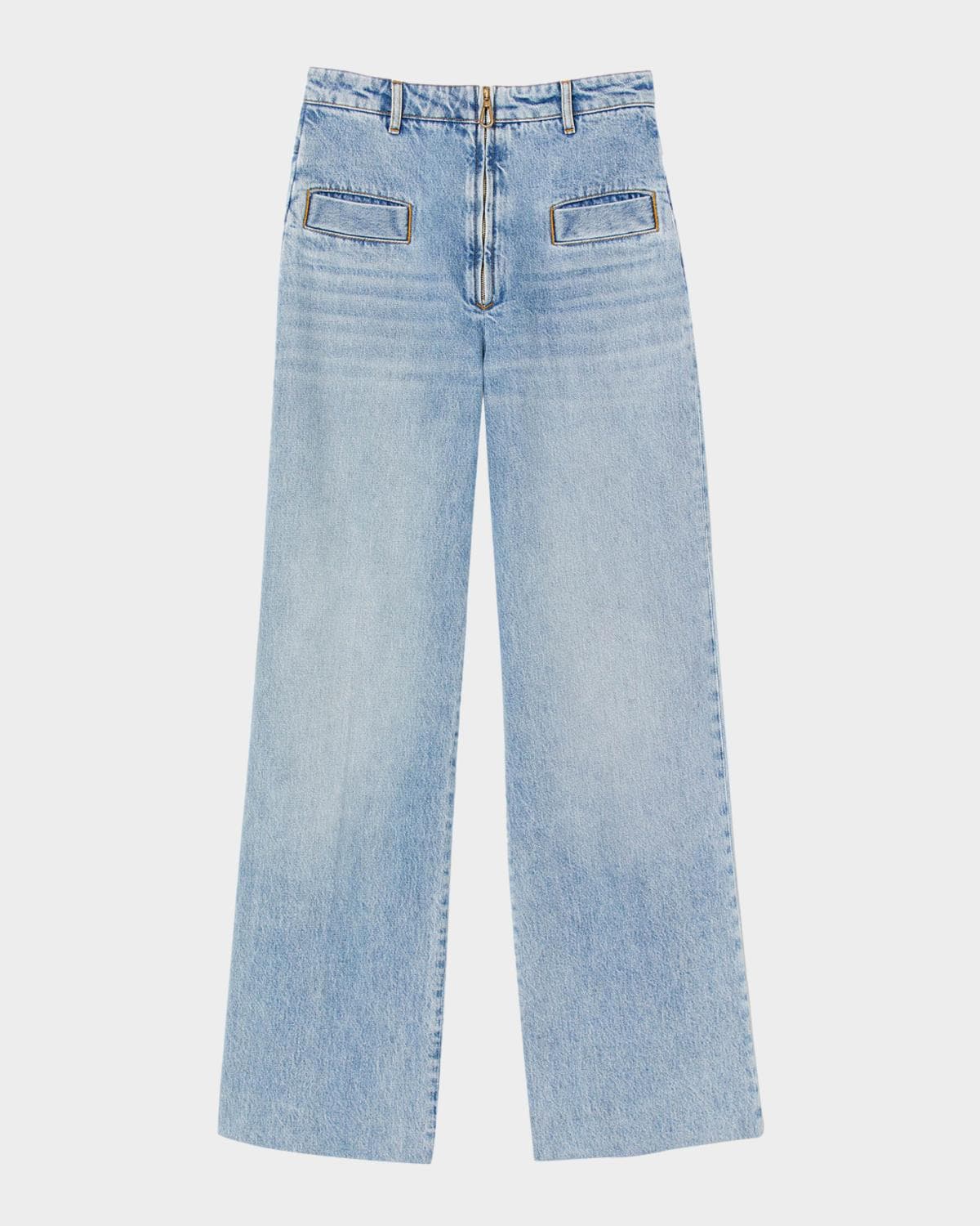 Sandro Oslo Wide Leg Jeans