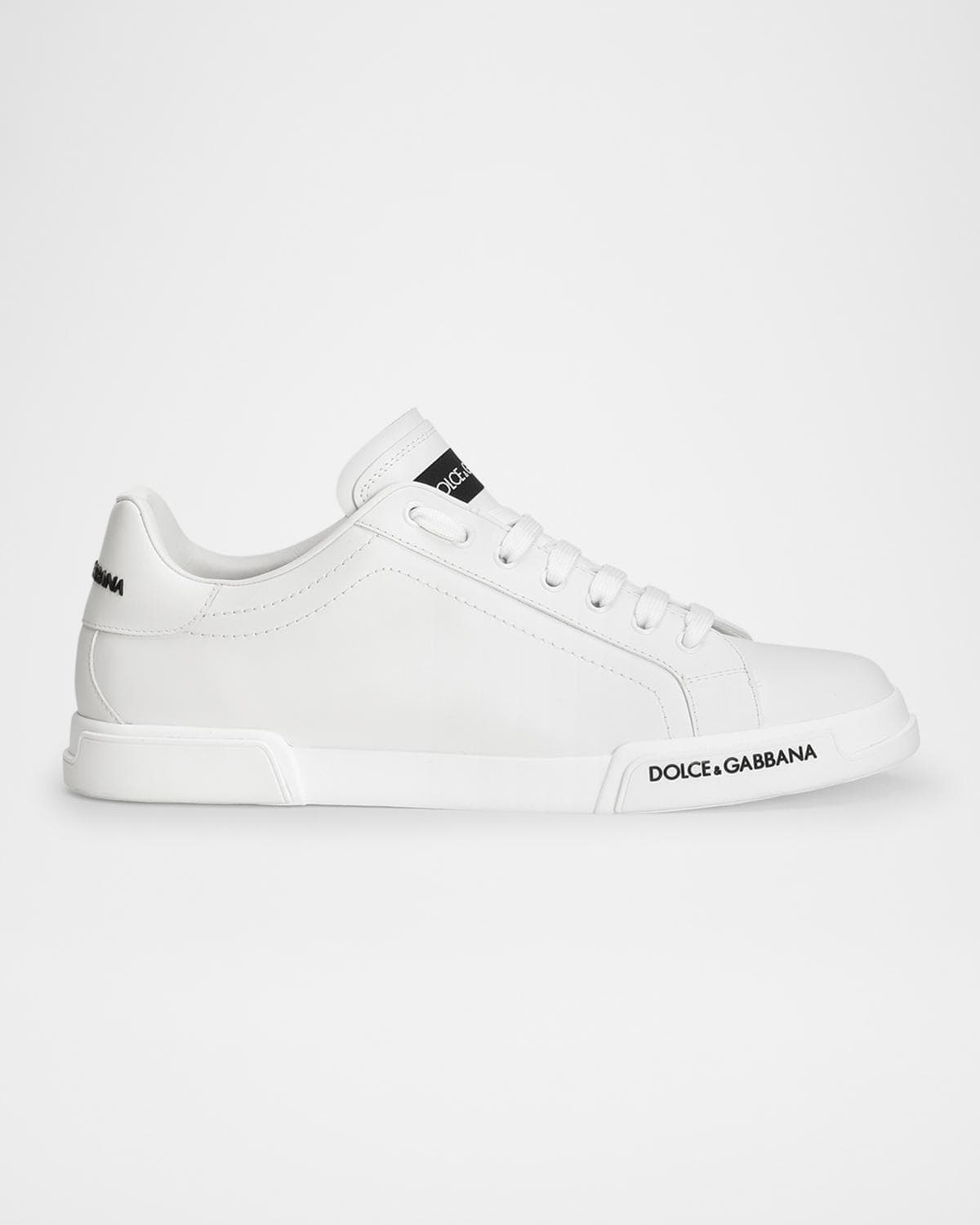 Dolce & Gabbana Men's Leather Low-Top Sneakers