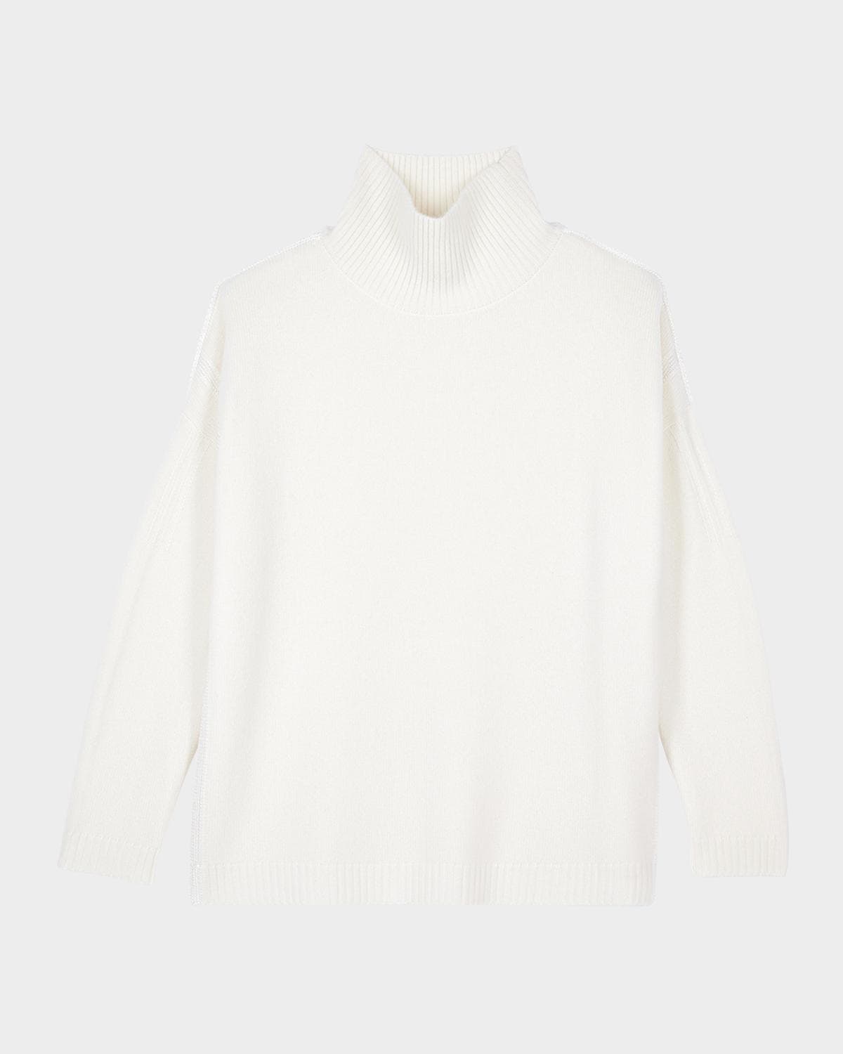 The Kooples Mock-Neck Cashmere-Blend Sweater · 3