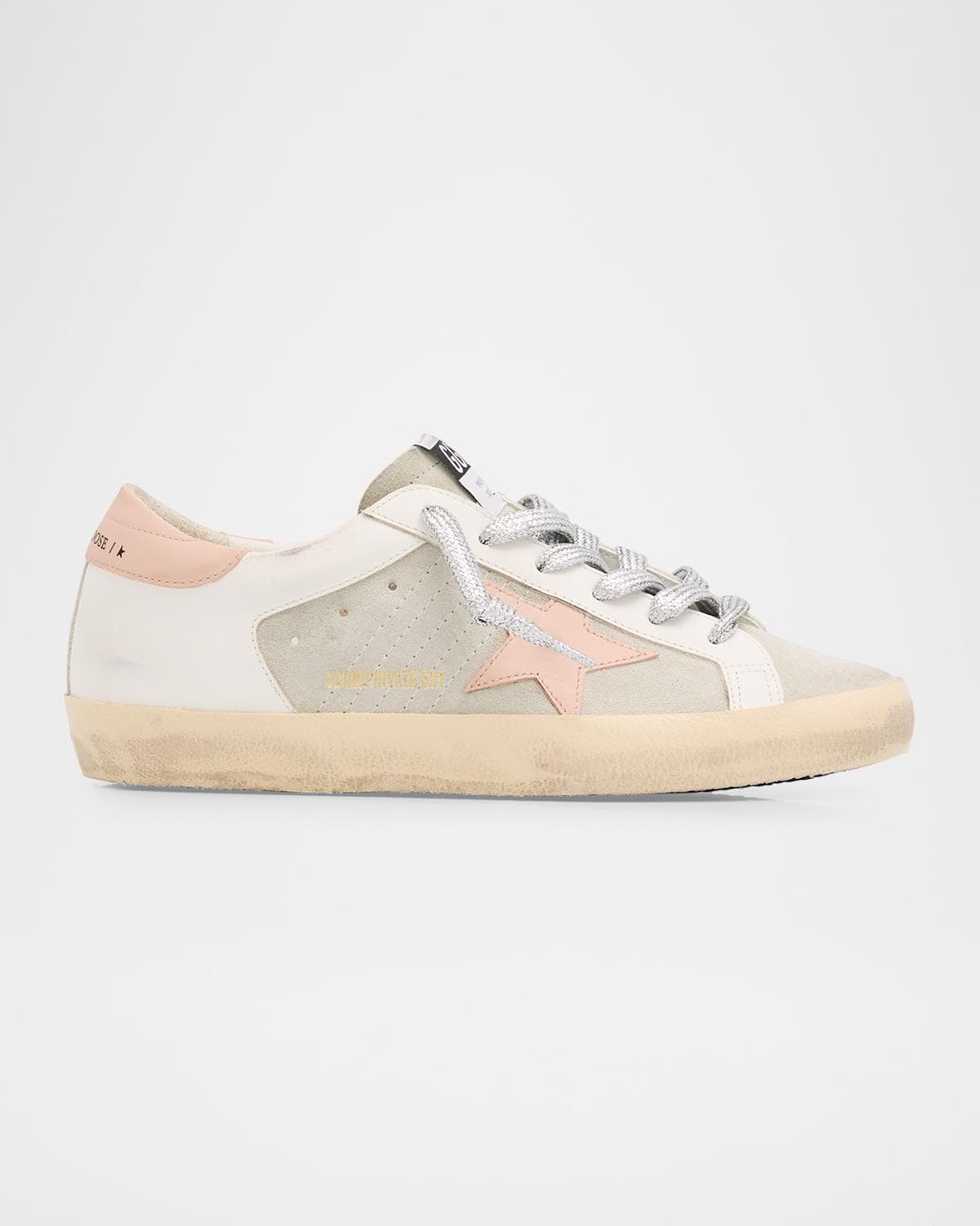 Golden Goose Super-Star Mixed Leather Low-Top Sneakers · 8B / 38EU