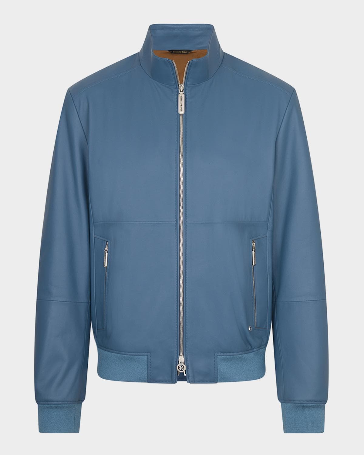 Stefano Ricci Men's Leather Full-Zip Blouson Jacket