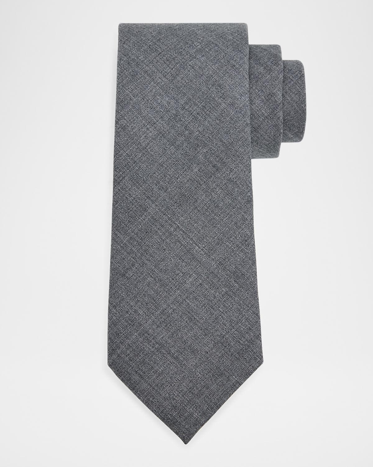 Brunello Cucinelli Men's Lightweight Wool Solid Tie