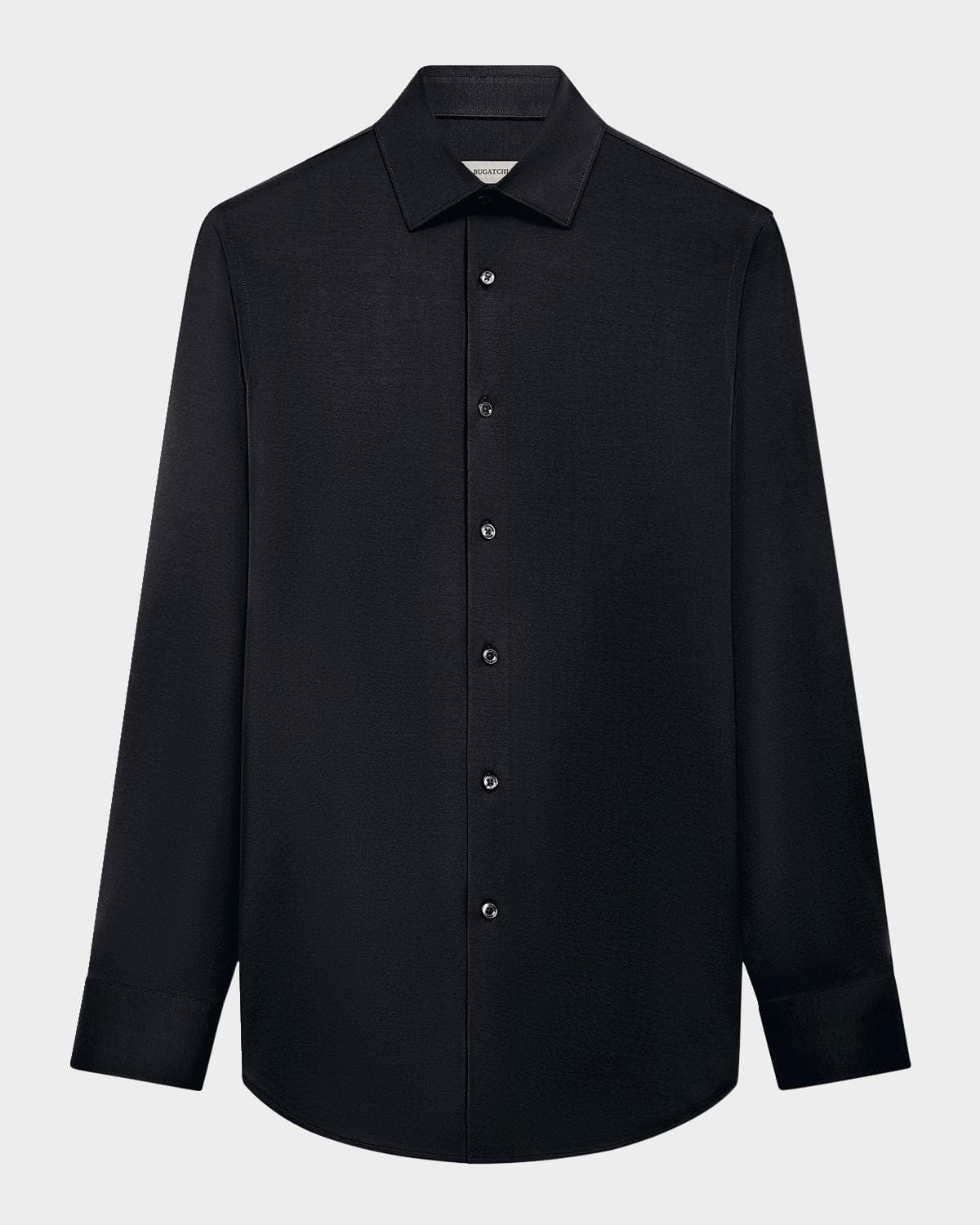 Bugatchi Men's OoohCotton James Solid Sport Shirt