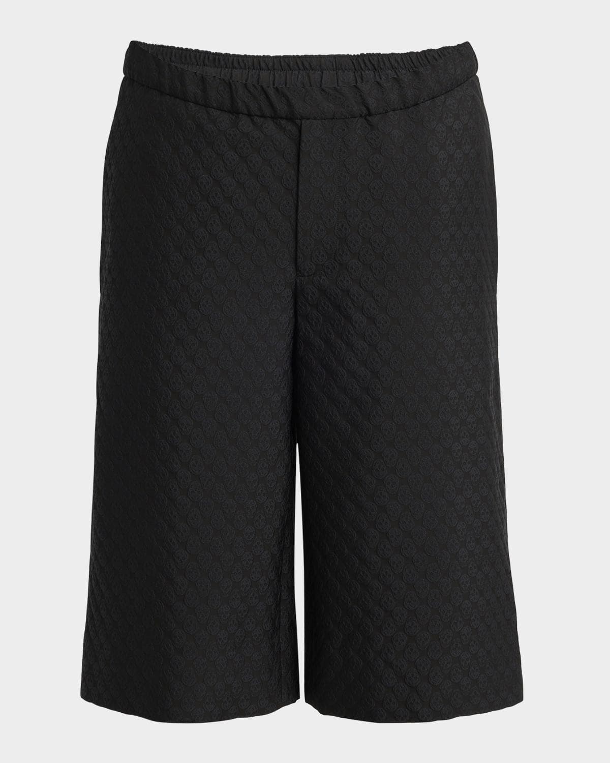 McQueen Men's Skull Jacquard Pajama Shorts
