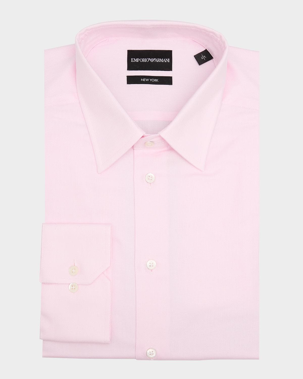 Emporio Armani Men's Cotton Micro-Dot Dress Shirt