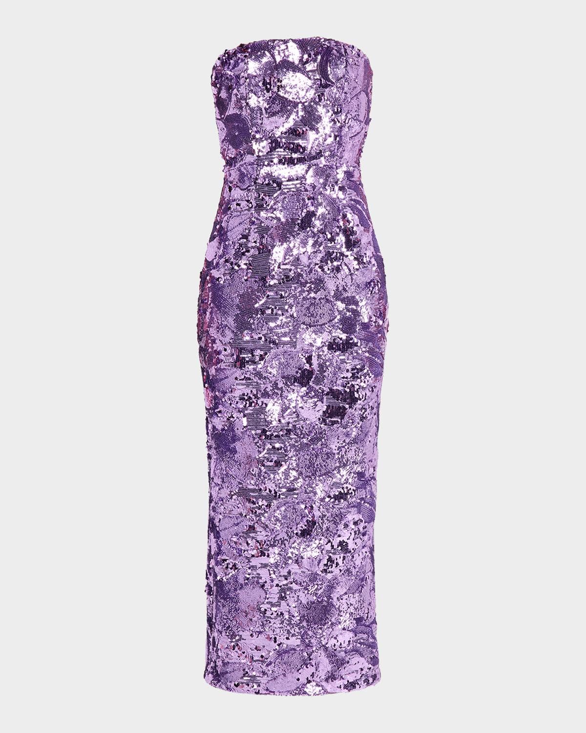 HELSI Leslie Strapless Sequin Column Gown