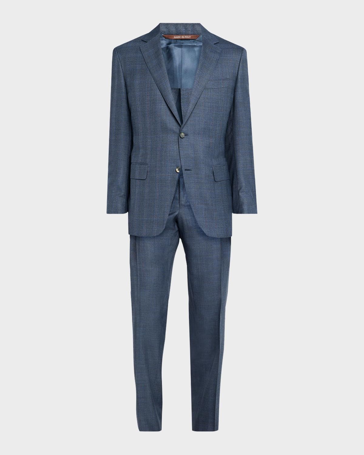 Canali Men's Wool-Silk Plaid Suit
