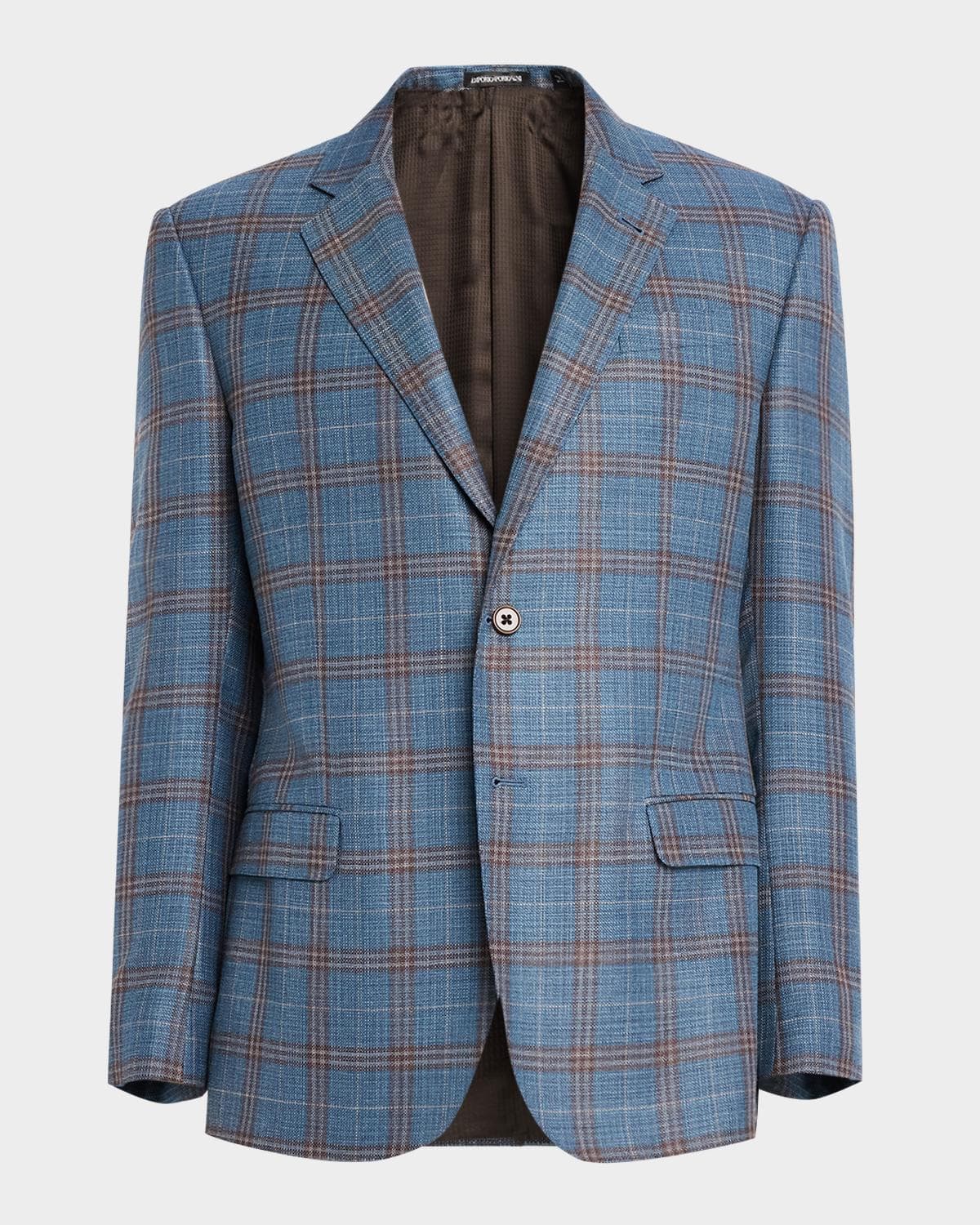 Emporio Armani Men's Oversized Plaid Sport Coat