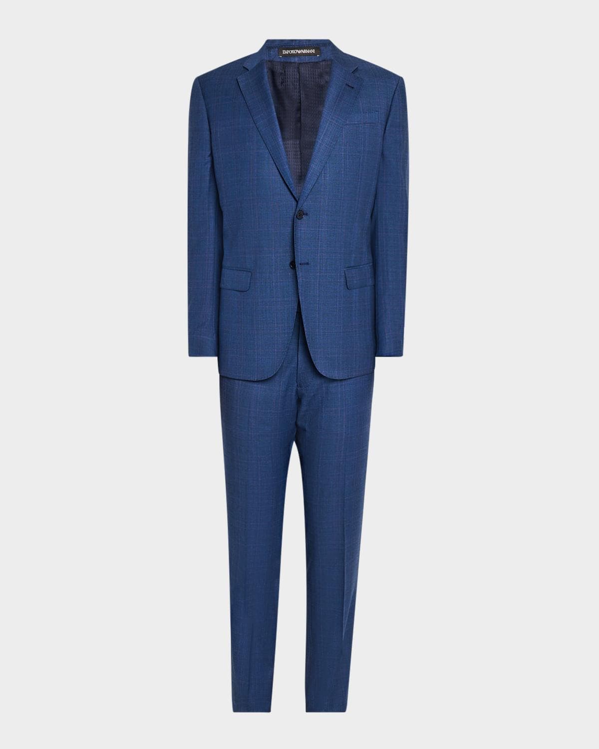 Emporio Armani Men's Micro-Plaid Wool-Blend Suit · 54 IT (44 US) R