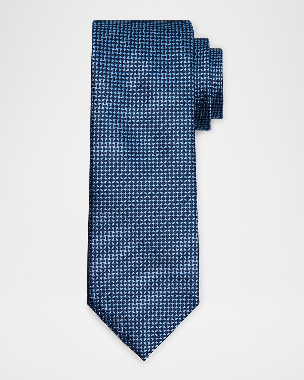 Canali Men's Micro-Geometric Silk Tie