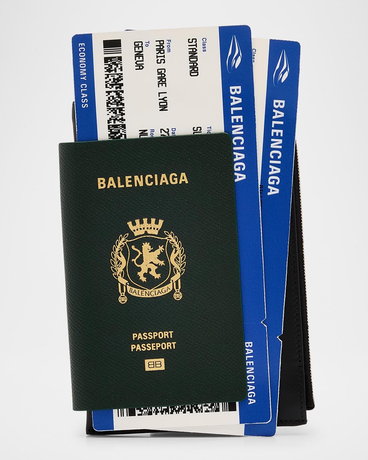 Balenciaga Men's Calfskin Passport Phone Holder