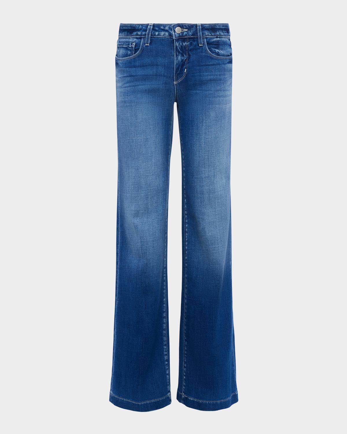 L 'AGENCE Joanne Low-Rise Wide-Leg Jeans